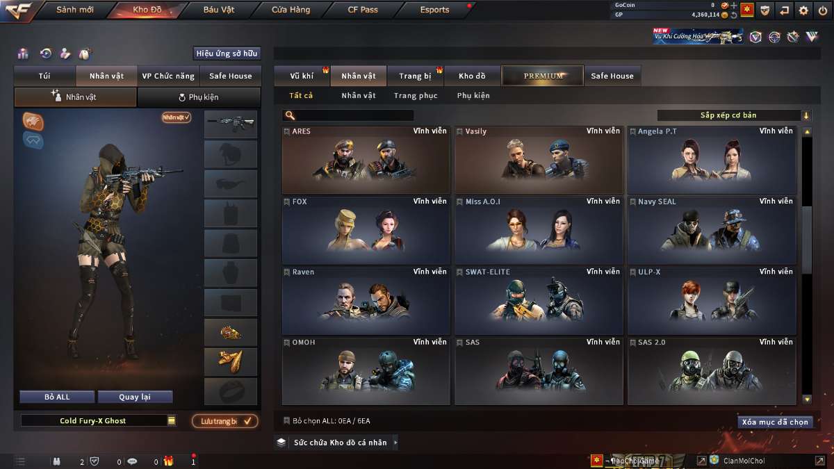 shop acc cf uy tin gia re